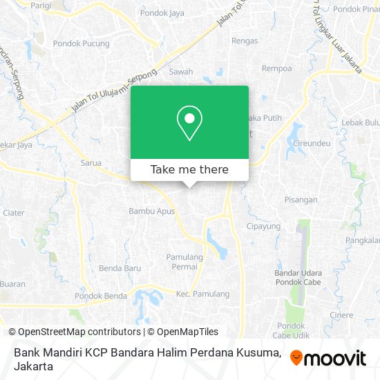 Bank Mandiri KCP Bandara Halim Perdana Kusuma map
