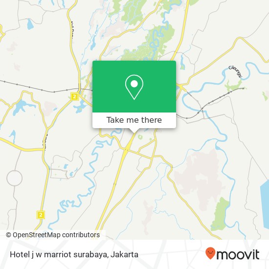 Hotel j w marriot surabaya map
