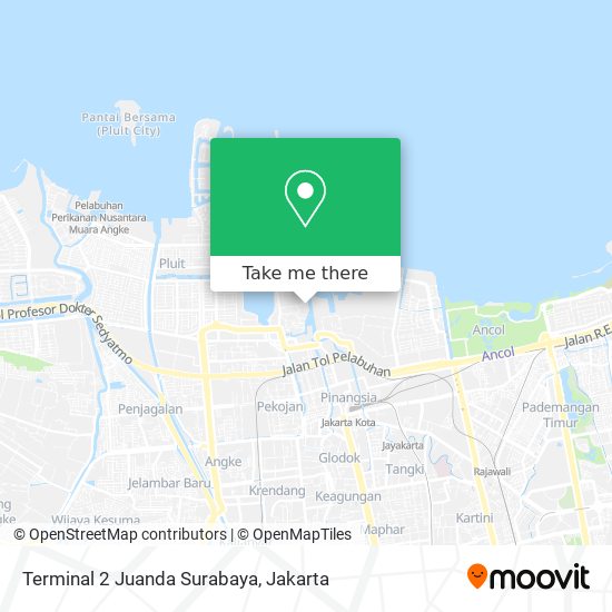 Terminal 2 Juanda Surabaya map