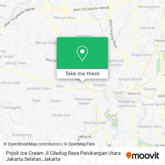 Pojok Ice Cream Jl Ciledug Raya Petukangan Utara Jakarta Selatan map