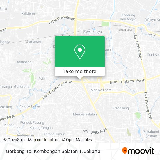 Gerbang Tol Kembangan Selatan 1 map