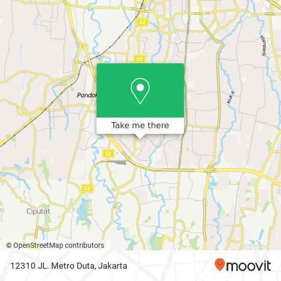 12310 JL. Metro Duta map