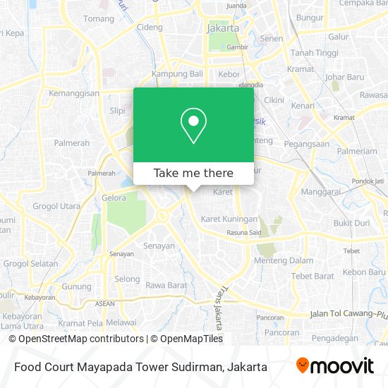 Food Court Mayapada Tower Sudirman map
