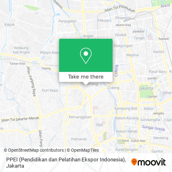 PPEI (Pendidikan dan Pelatihan Ekspor Indonesia) map