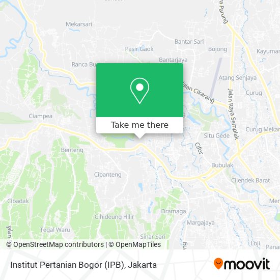 Institut Pertanian Bogor (IPB) map