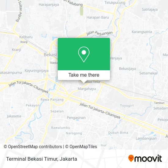 Terminal Bekasi Timur map