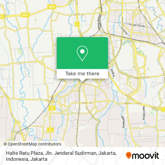 Halte Ratu Plaza, Jln. Jenderal Sudirman, Jakarta, Indonesia map