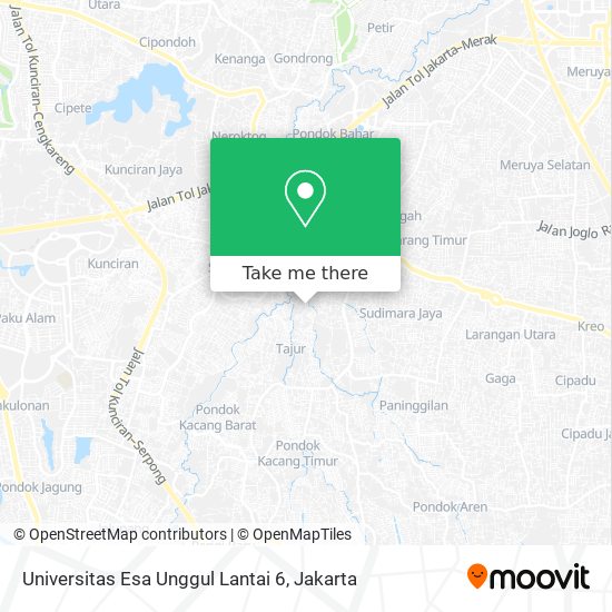 Universitas Esa Unggul Lantai 6 map