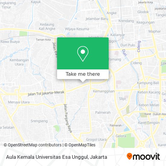 Aula Kemala Universitas Esa Unggul map