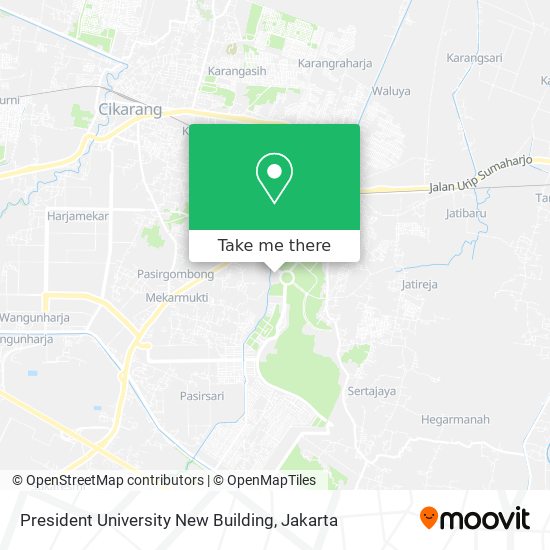 President University New Building map