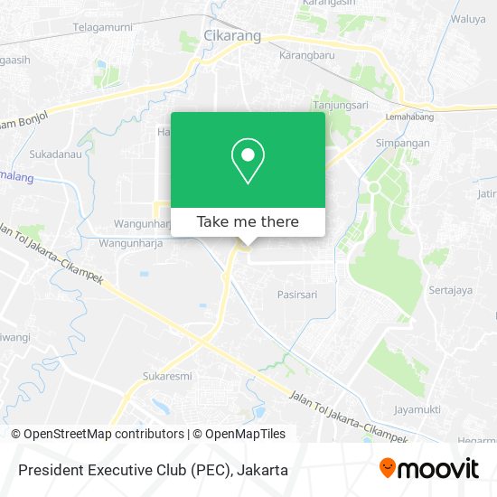 President Executive Club (PEC) map