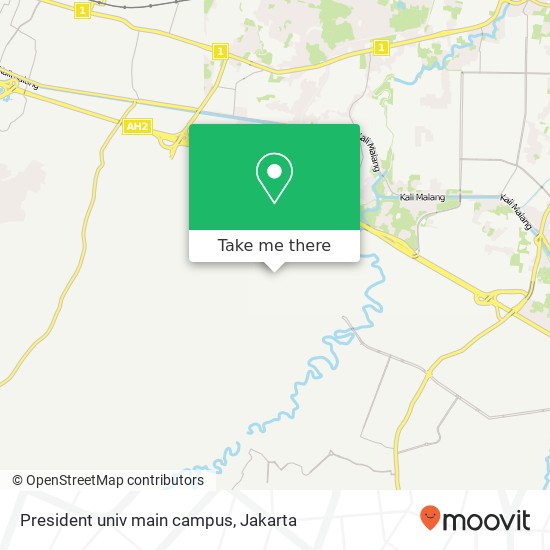 President univ main campus map