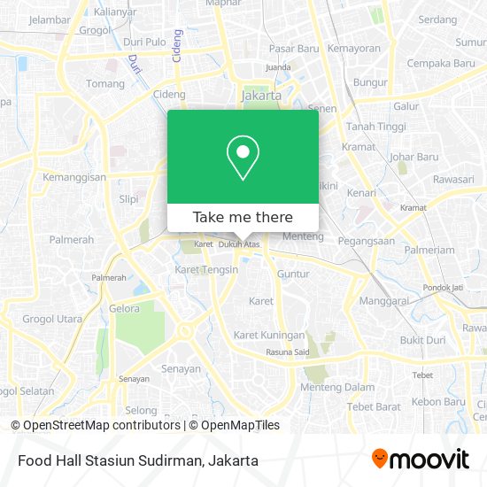 Food Hall Stasiun Sudirman map