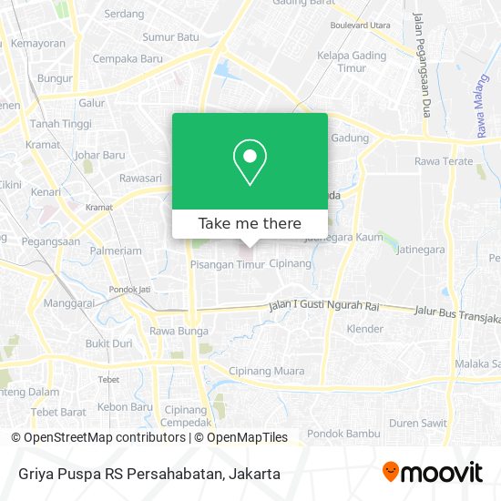 Griya Puspa RS Persahabatan map