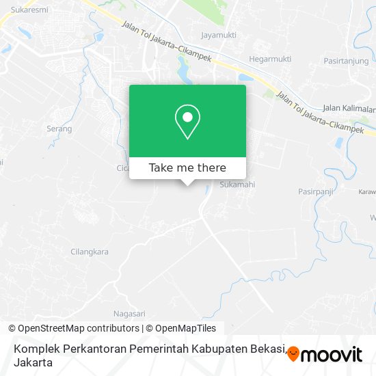 Komplek Perkantoran Pemerintah Kabupaten Bekasi map