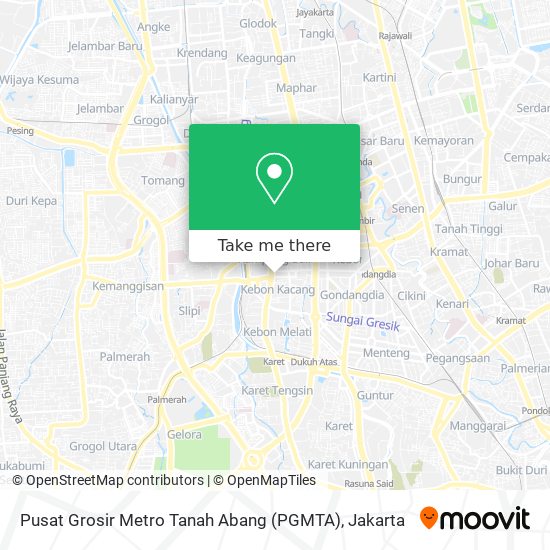 Pusat Grosir Metro Tanah Abang (PGMTA) map