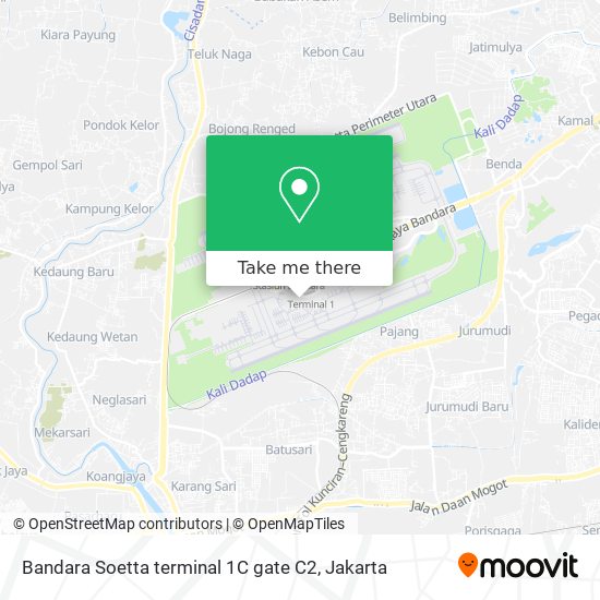 Bandara Soetta terminal 1C gate C2 map