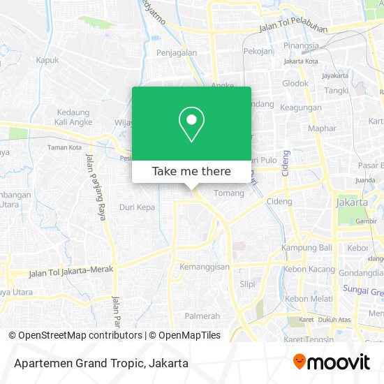 Apartemen Grand Tropic map