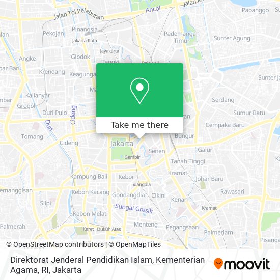 Direktorat Jenderal Pendidikan Islam, Kementerian Agama, RI map