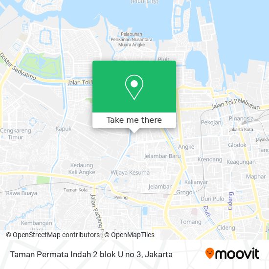 Taman Permata Indah 2 blok U no 3 map