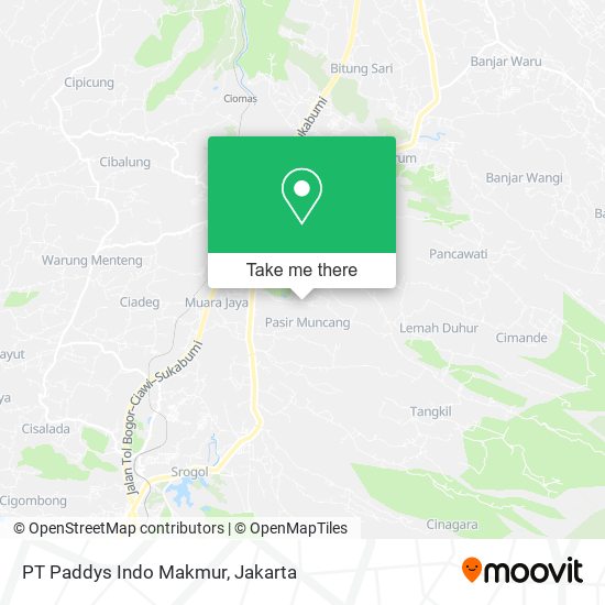 PT Paddys Indo Makmur map