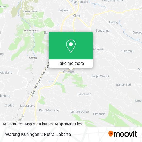 Warung Kuningan 2 Putra map