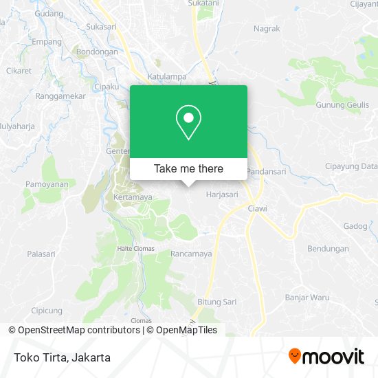 Toko Tirta map