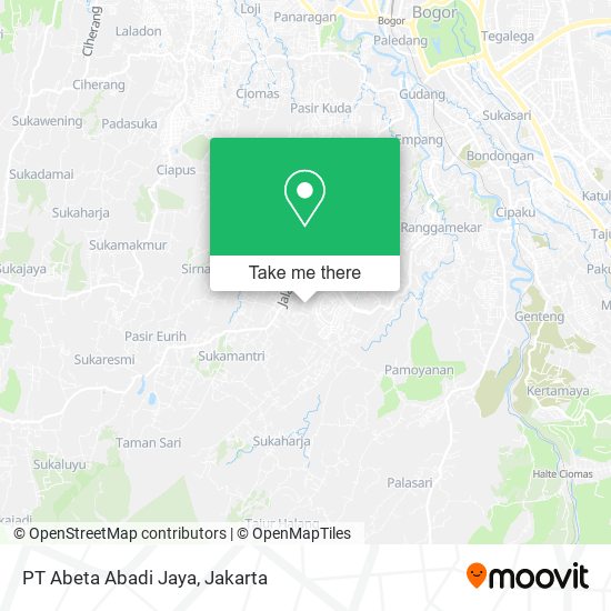 PT Abeta Abadi Jaya map
