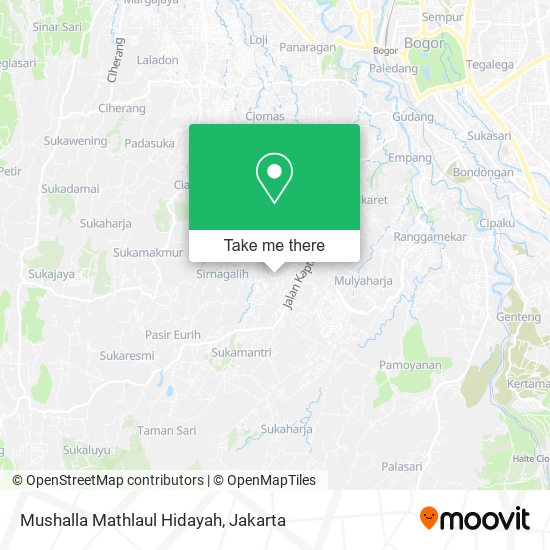 Mushalla Mathlaul Hidayah map