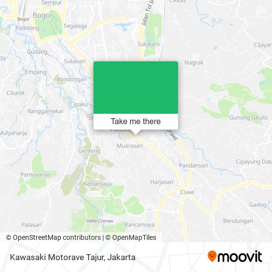 Kawasaki Motorave Tajur map