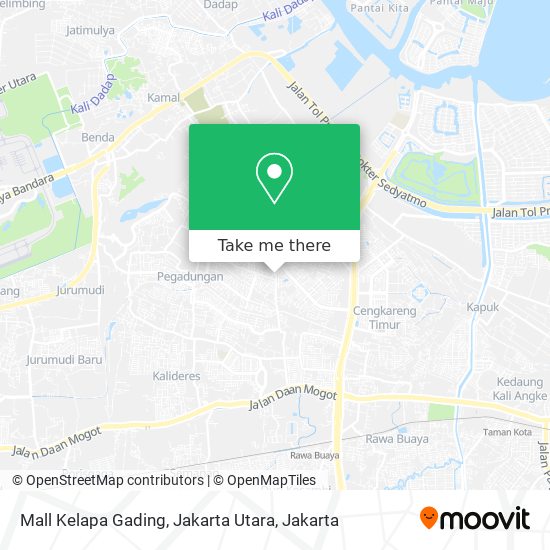 Mall Kelapa Gading, Jakarta Utara map