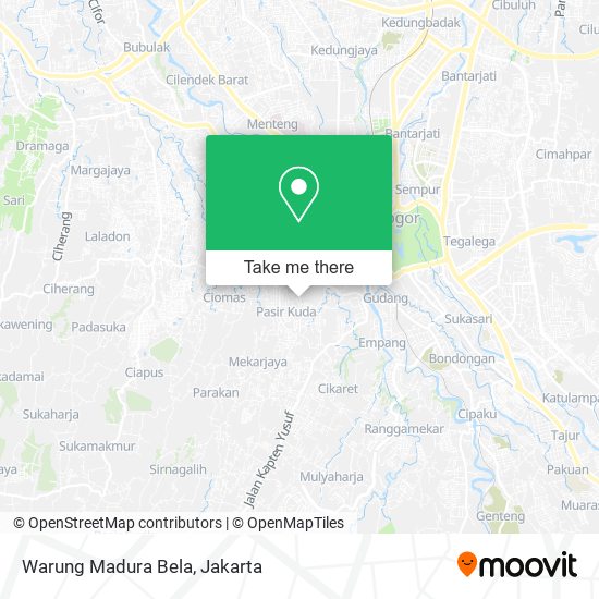 Warung Madura Bela map