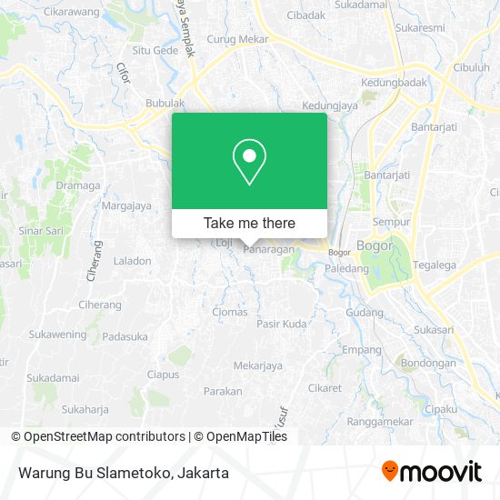 Warung Bu Slametoko map