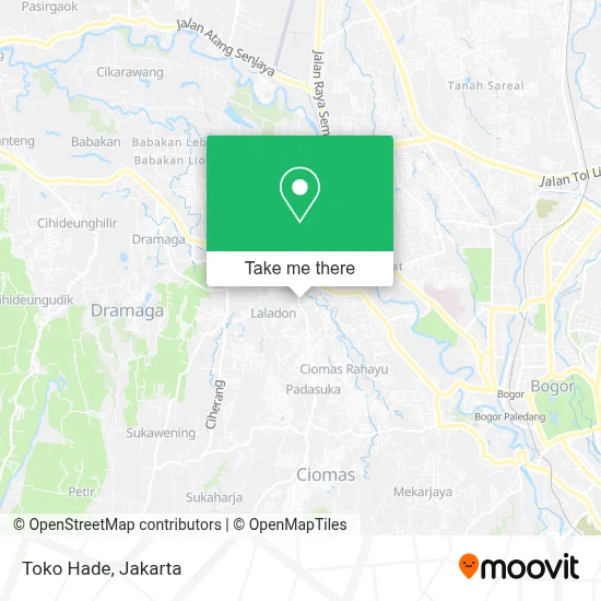 Toko Hade map