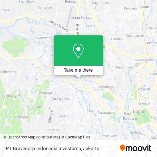 PT Bravecorp Indonesia Investama map