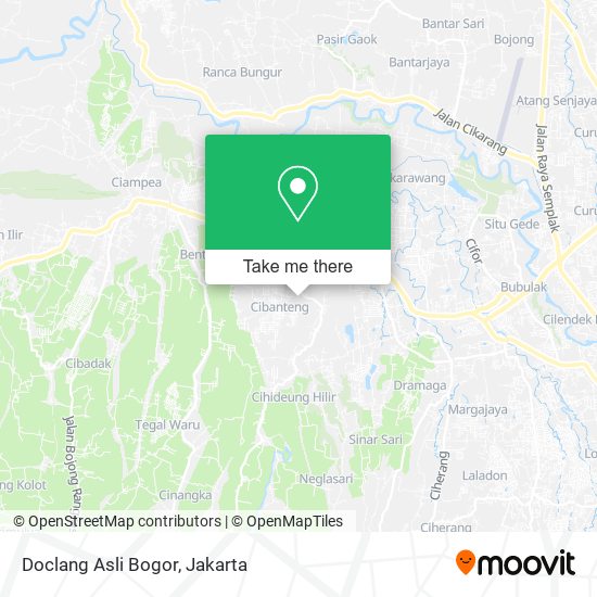 Doclang Asli Bogor map