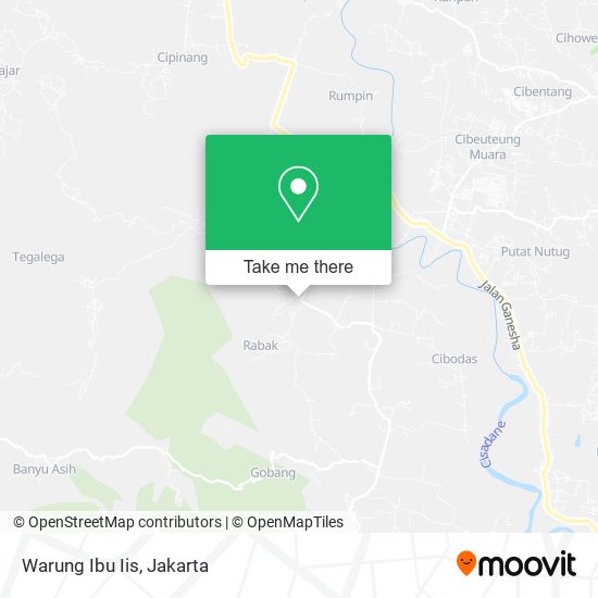 Warung Ibu Iis map