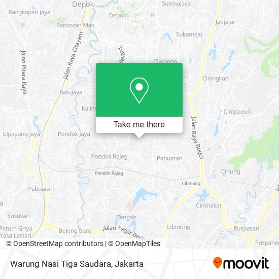 Warung Nasi Tiga Saudara map
