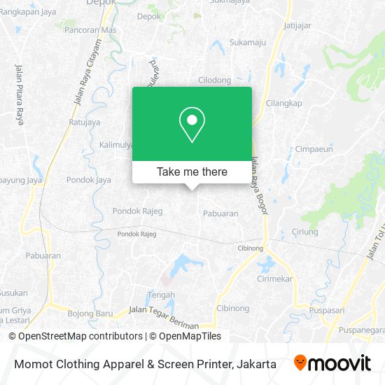 Momot Clothing Apparel & Screen Printer map