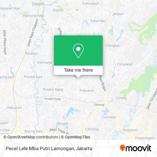 Pecel Lele Mba Putri Lamongan map