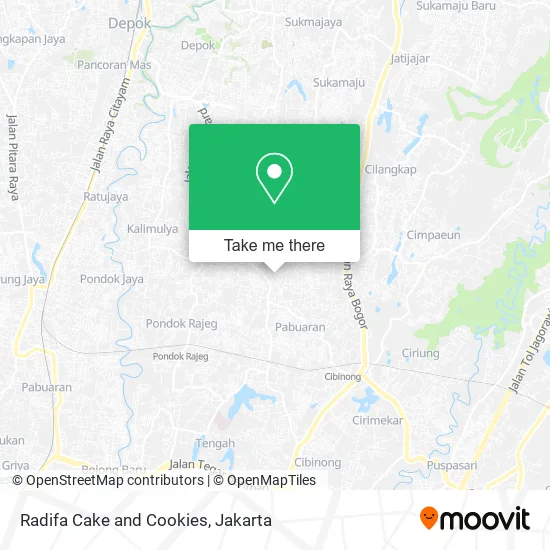 Radifa Cake and Cookies map