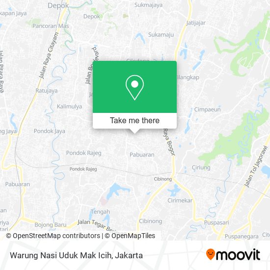 Warung Nasi Uduk Mak Icih map