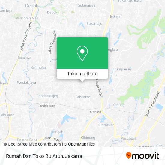 Rumah Dan Toko Bu Atun map