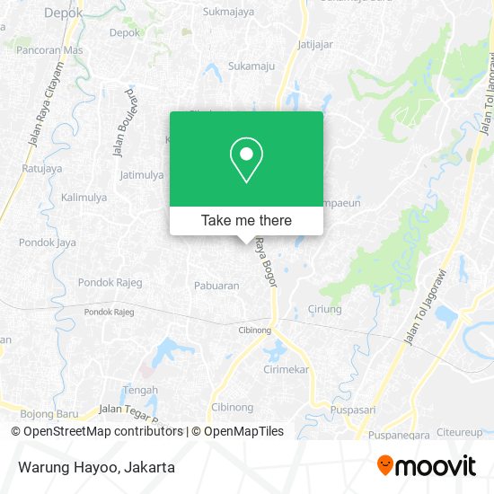 Warung Hayoo map