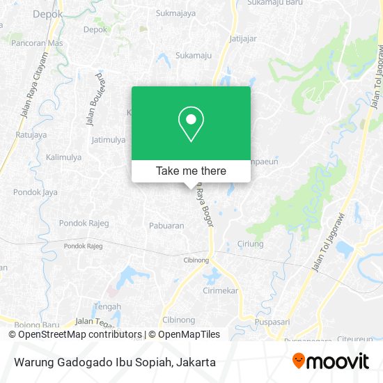 Warung Gadogado Ibu Sopiah map