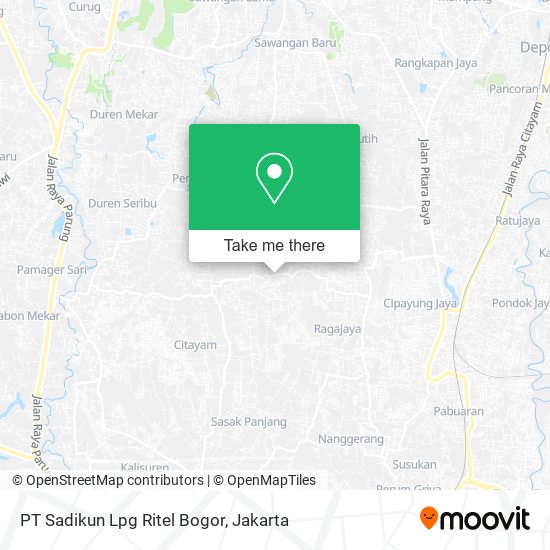 PT Sadikun Lpg Ritel Bogor map