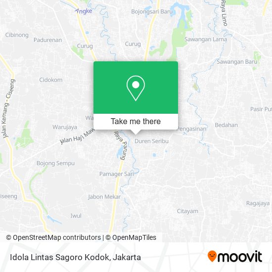 Idola Lintas Sagoro Kodok map