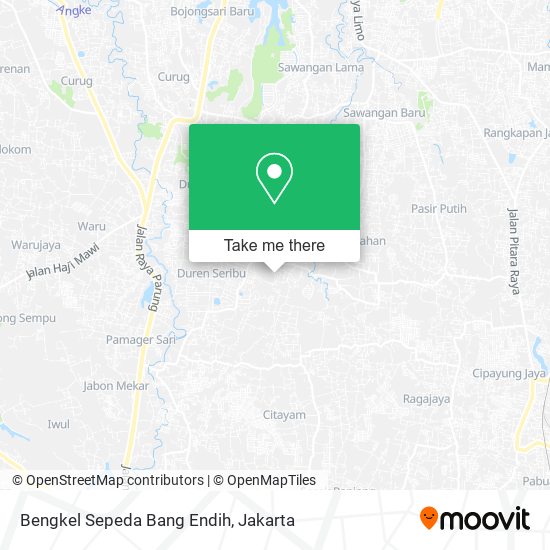 Bengkel Sepeda Bang Endih map