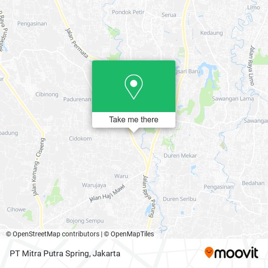 PT Mitra Putra Spring map