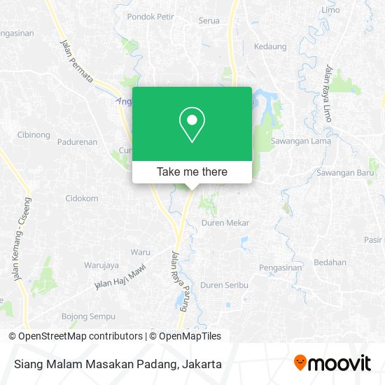 Siang Malam Masakan Padang map